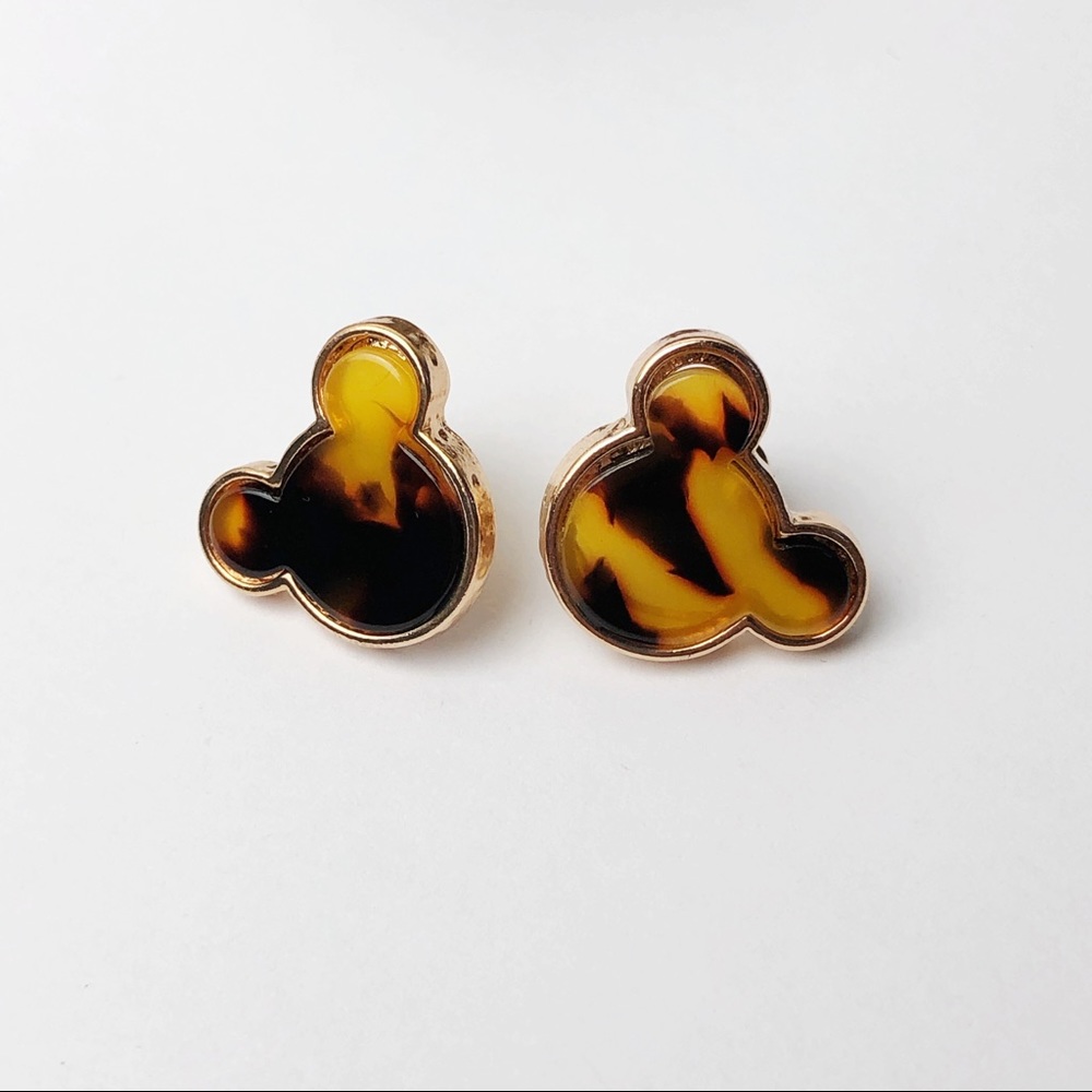 Glossy Mickey Mouse Stud Earrings
